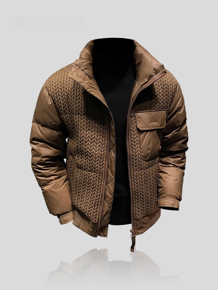 Winter Sun Clothing - IT メンズカジュアルダウンジャケット秋冬暖か襟米耳柄新 2023 ファッション日焼け防止服