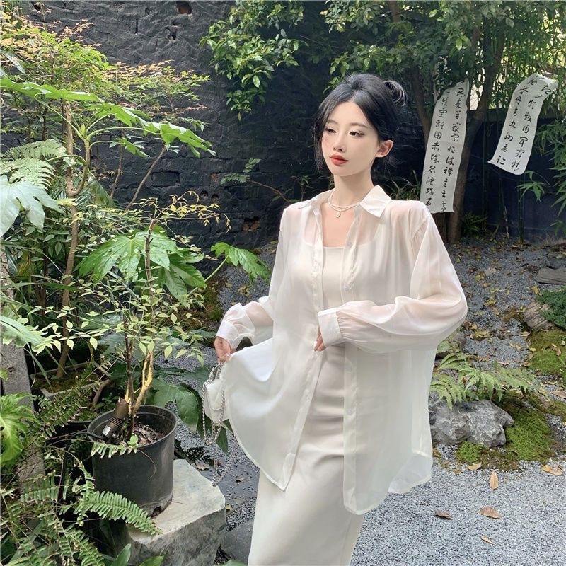 Winter Sun Clothing - 婦人服 蝶ネクタイ 日焼け止めシャツ 夏旅行の女神ブラウスYY255