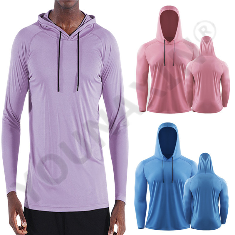 Winter Sun Clothing - Men's Sun Protection Clothing Hooded Long-sleeved