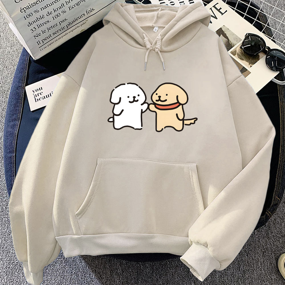 Winter Clothing Yellowknife - 男性と女性のための長袖のスウェットシャツ,犬のプリントが施されたフード付きスウェットシャツ,カワイイプリント,女の子,かわいい冬のフード付きスウェットシャツ