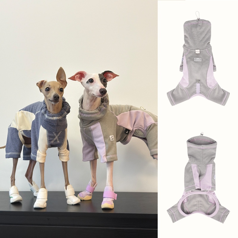 Winter Clothing Leg Warmers - 秋と冬用の犬服 スポーティな四本足ベースレイヤー 犬用ワンジー ボディウォーマー フリース 犬用ボディスーツ
