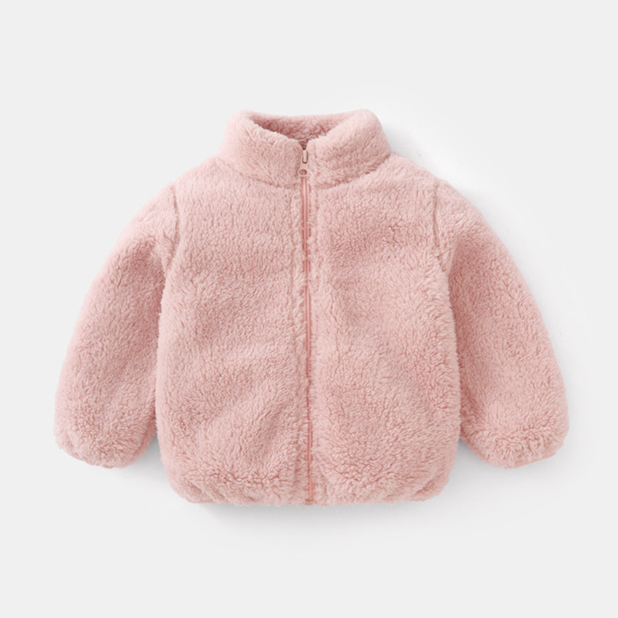 Winter Clothing For Toddlers - ファッション子供男の子無地ぬいぐるみコート秋冬暖かい赤ちゃん女の子男の子カジュアルジャケット子供服幼児アウター