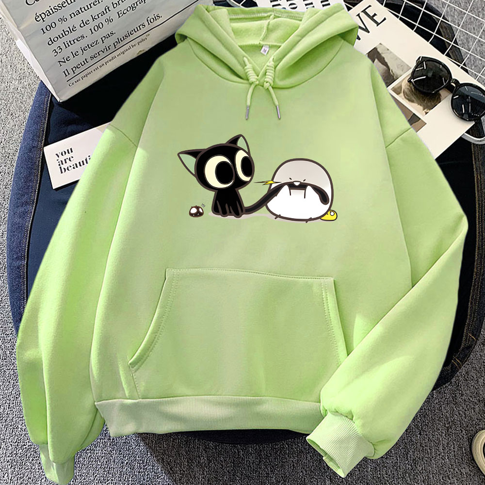 Winter Clothing Yellowknife - 女性のための漫画のスウェットシャツ,マンガのスウェットシャツ,カワイイガールズプルオーバー,カジュアルな冬の服