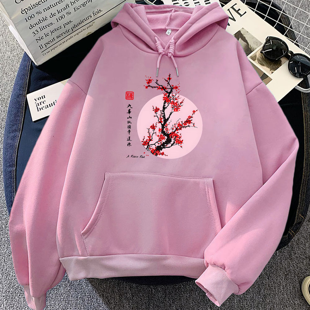 Winter Clothing Yellowknife - 男性と女性のためのフード付きニットセーター,フード付きカジュアルセーター,日本の花柄,グラフィックトップ,冬
