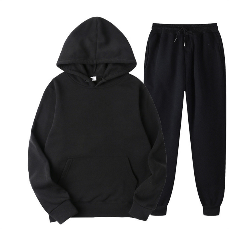 Winter Clothing Usa - メンズフード付きスウェットシャツ 2 ピースパーカー + パンツ男性トラックスーツスポーツウェア秋冬男性スーツ紳士服レジャーセット男性
