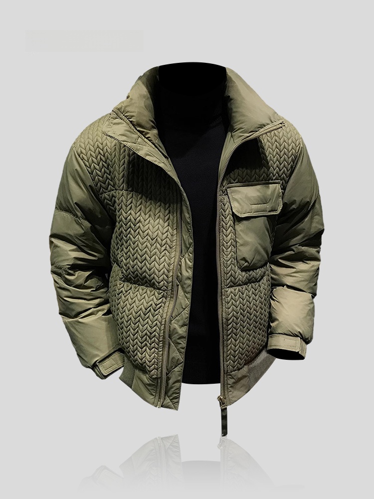 IT  メンズカジュアルダウンジャケット秋冬暖か襟米耳柄新  - Winter Sun Clothing のレビューと価格