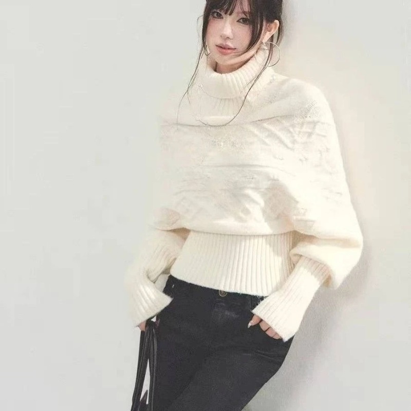 秋冬レディース Y2K タートルネックプルオーバー 韓国風ス - Winter Clothing Aesthetic のレビューと価格