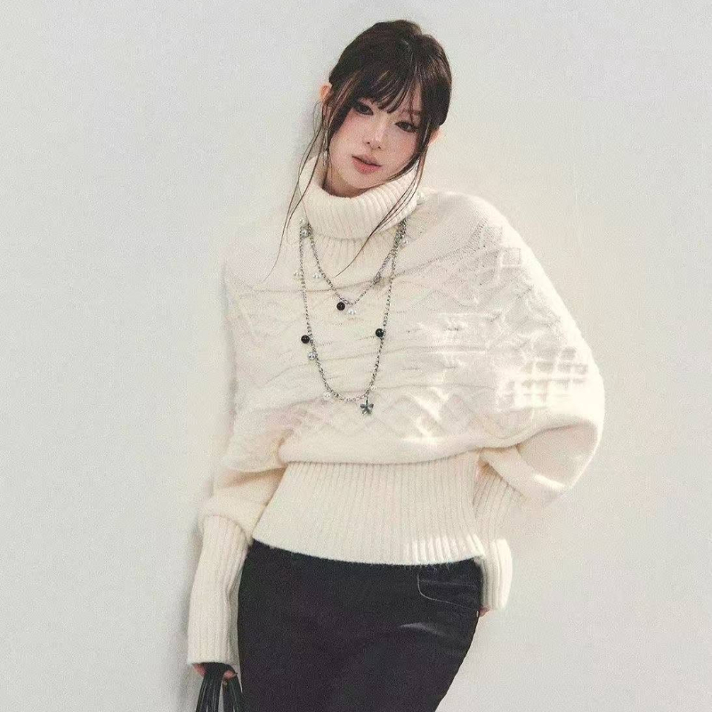 秋冬レディース Y2K タートルネックプルオーバー 韓国風ス - Winter Clothing Aesthetic のレビューと価格