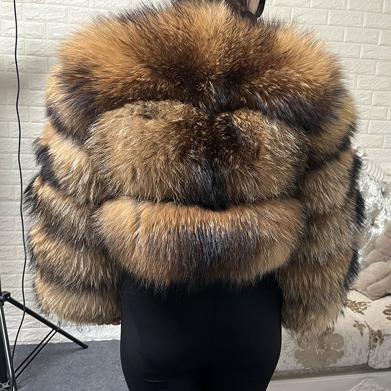 プラスサイズトップスブラウンファーマオマオコン肥満女性のアウ - Winter Clothing For Plus Size Women のレビューと価格