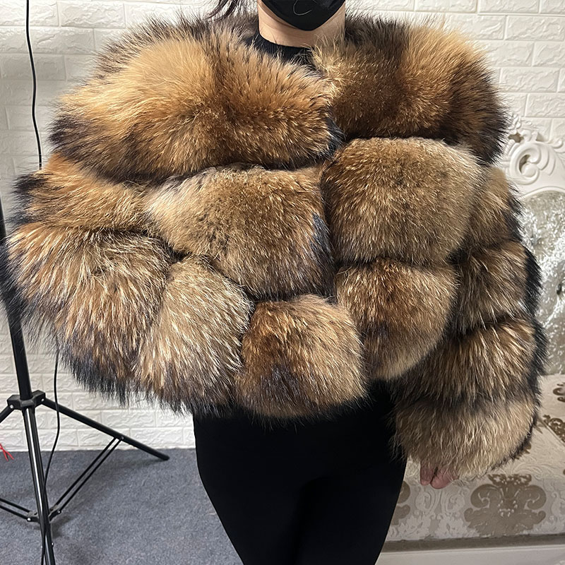 プラスサイズトップスブラウンファーマオマオコン肥満女性のアウ - Winter Clothing For Plus Size Women のレビューと価格