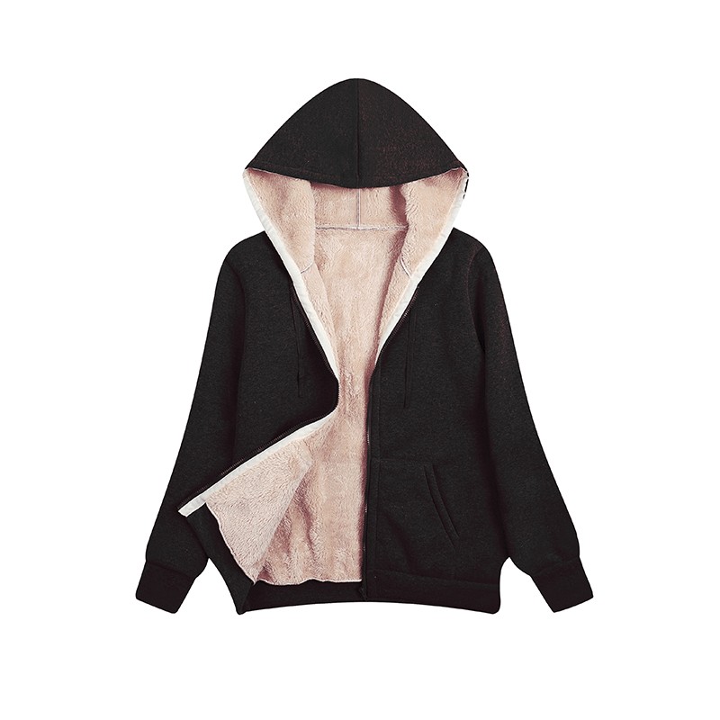 レディース冬物セール ジップアップパーカー ルーズフィット  - Winter Clothing Sale Women のレビューと価格