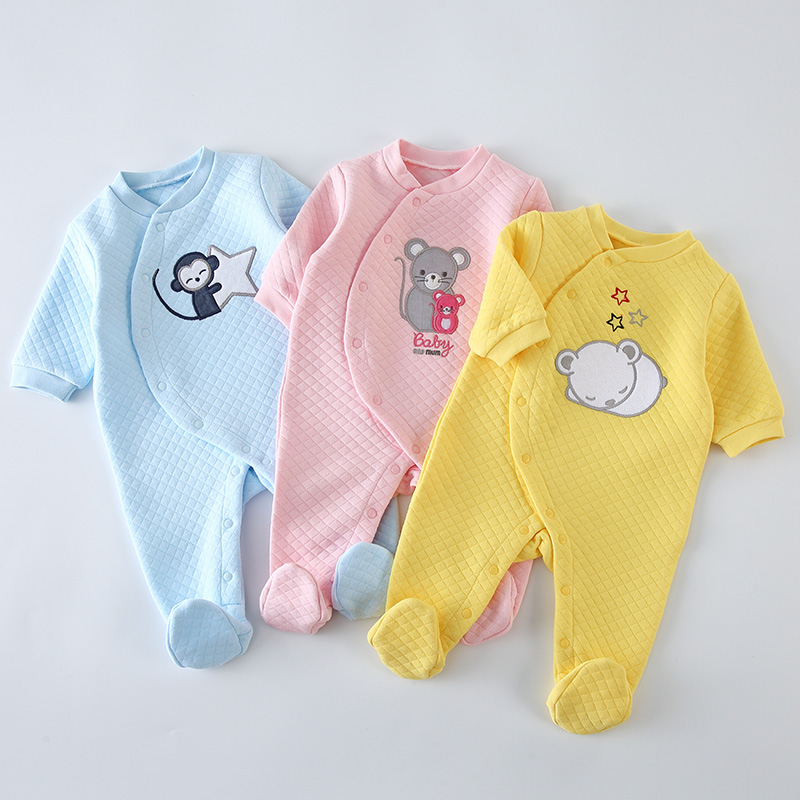 ベビーコットンロンパース服新生児長袖ユニセックスワンピースパ - Winter Clothing For Toddlers のレビューと価格