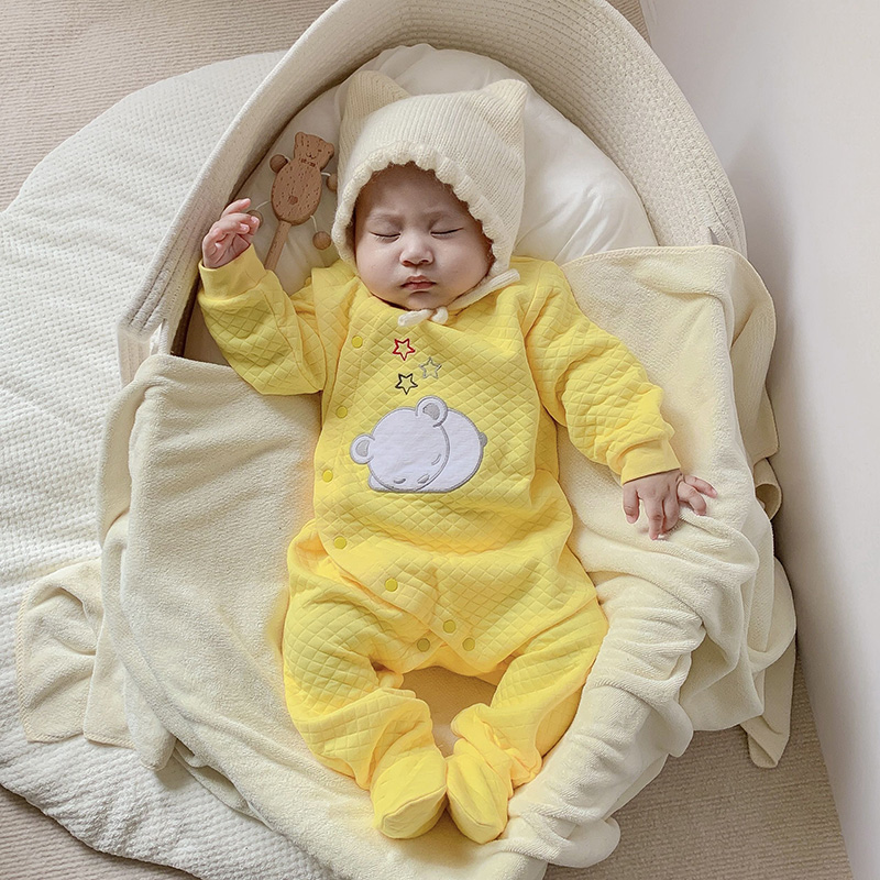 ベビーコットンロンパース服新生児長袖ユニセックスワンピースパ - Winter Clothing For Toddlers のレビューと価格