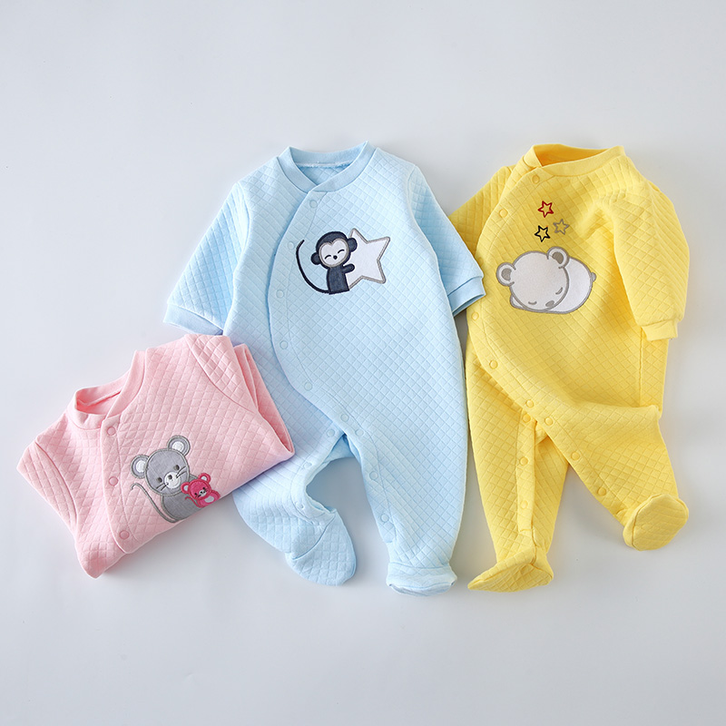 ベビーコットンロンパース服新生児長袖ユニセックスワンピースパ - Winter Clothing For Toddlers のレビューと価格