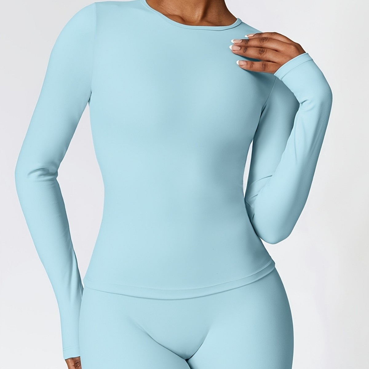 タイトフィットヨガスーツスリム長袖アウトドアランニングスポー - Winter Clothing Usa のレビューと価格