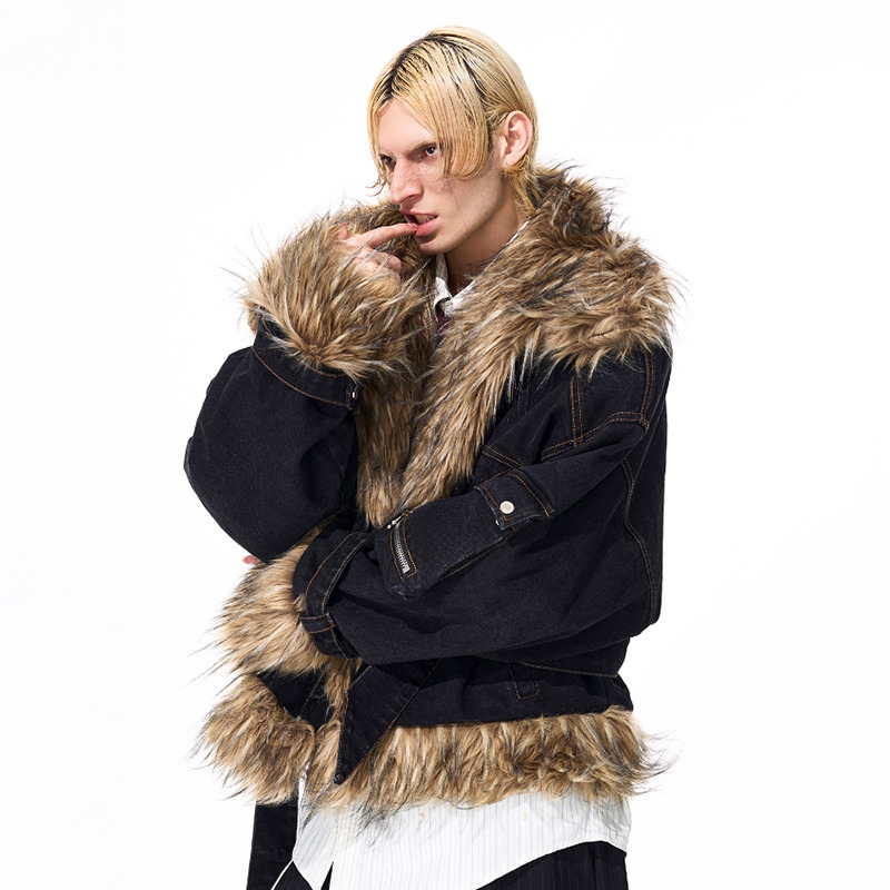 LUZHEN ファッション 個性的なフェイクファー スプライ - Winter Clothing Matching のレビューと価格