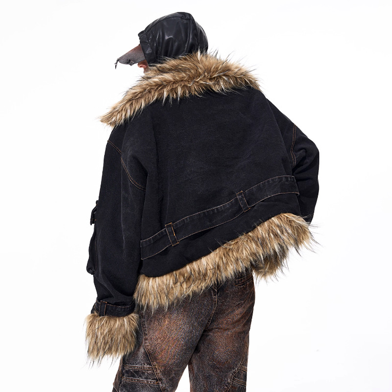 LUZHEN ファッション 個性的なフェイクファー スプライ - Winter Clothing Matching のレビューと価格