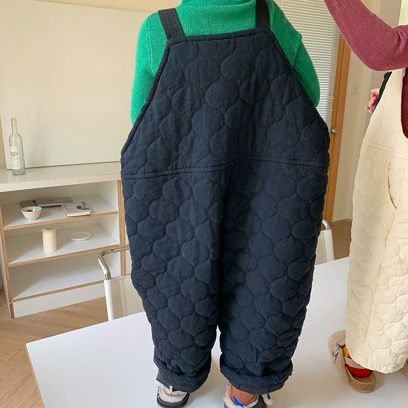2024 冬の子供パンツ綿厚み暖かいベビーオーバーオールパン - Winter Clothing For Toddlers のレビューと価格