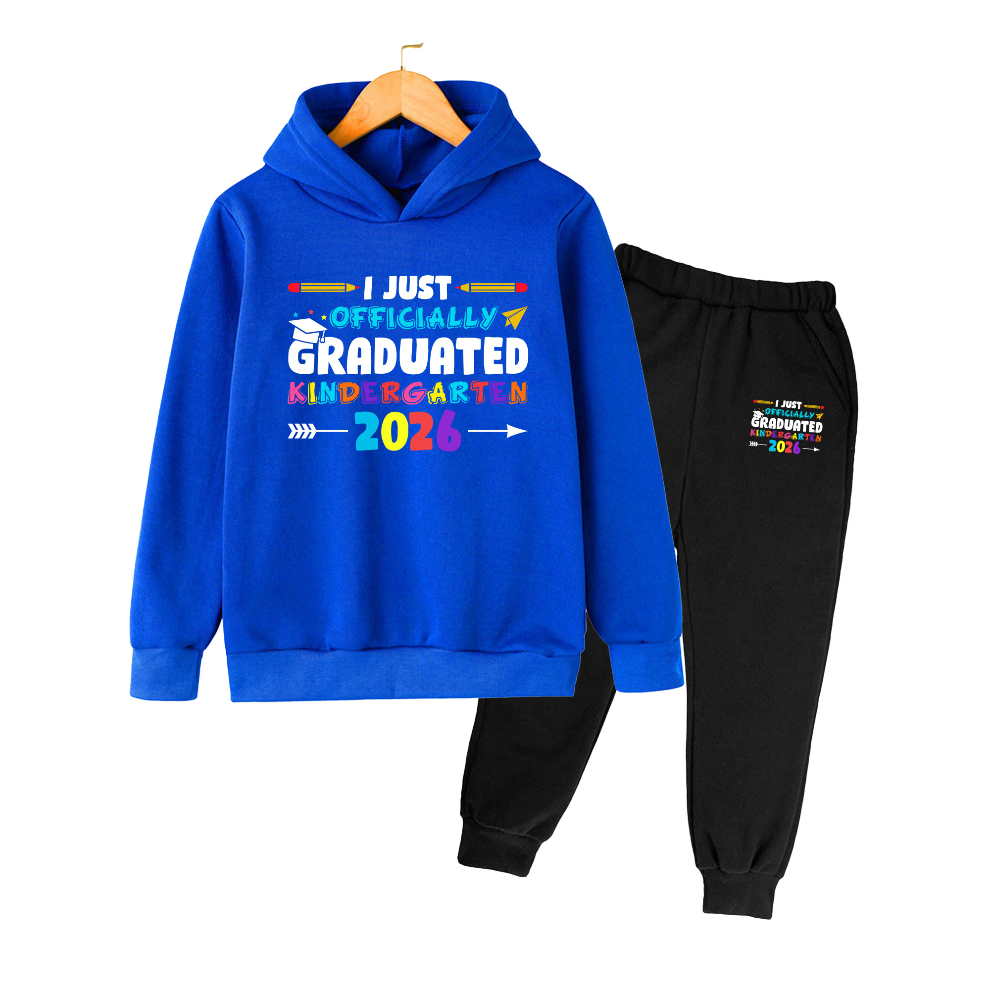 公式幼稚園2026プリントキッズフーディー＆パンツセット、男 - Winter Clothing Kindergarten のレビューと価格