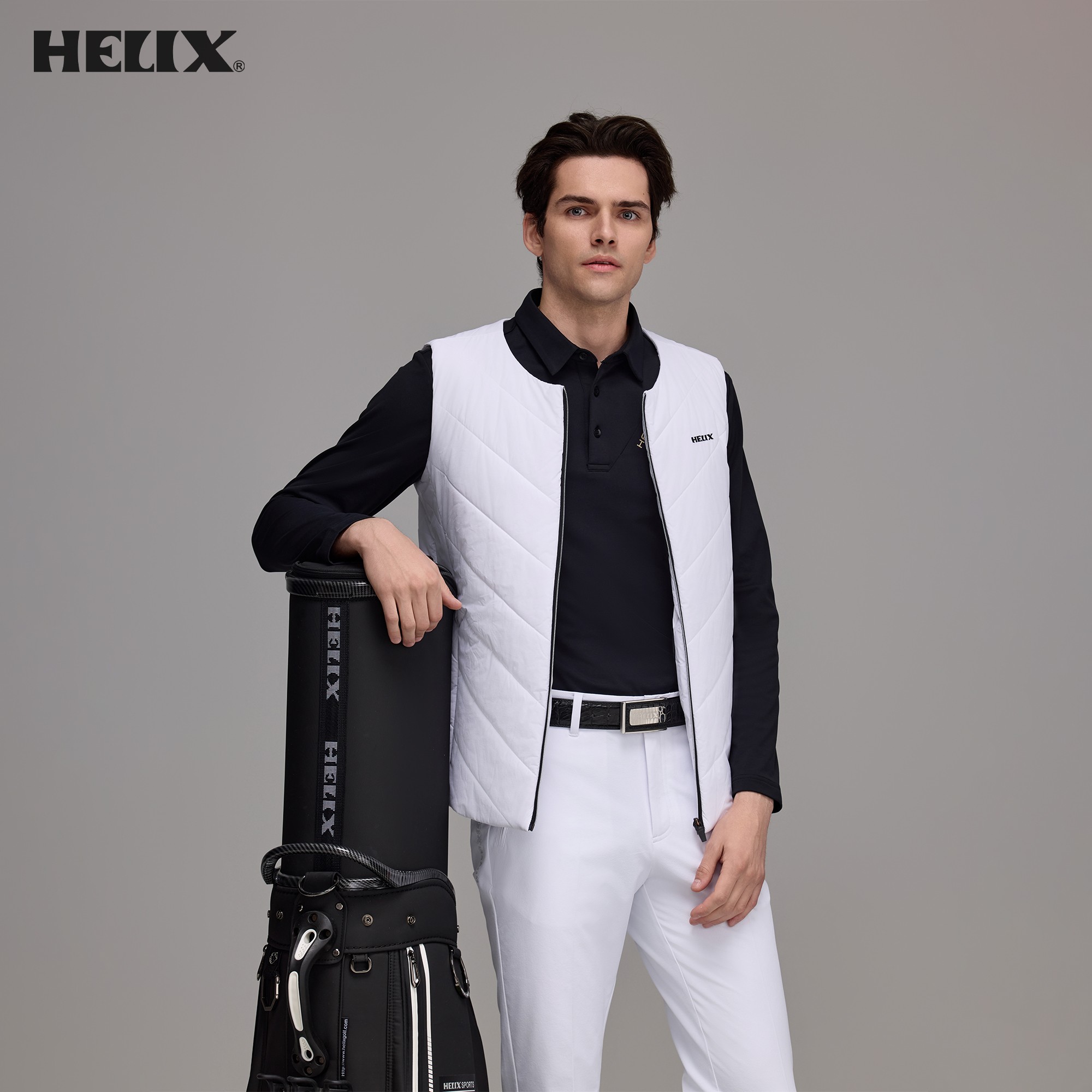 HELIX ゴルフ ウェア メンズ 長袖 ポロシャツ 秋冬  - Winter Sun Clothing のレビューと価格