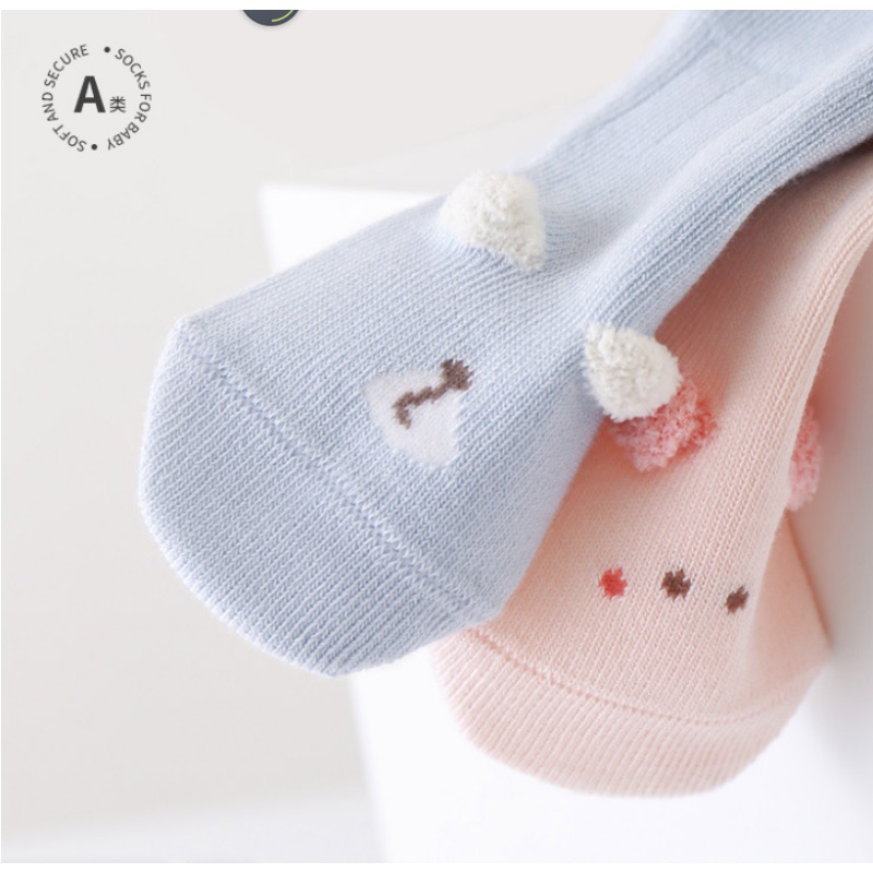 ベビー冬靴下新生児綿 1-3 年シームレスルーズカフ漫画耳デ - Winter Clothing Leg Warmers のレビューと価格