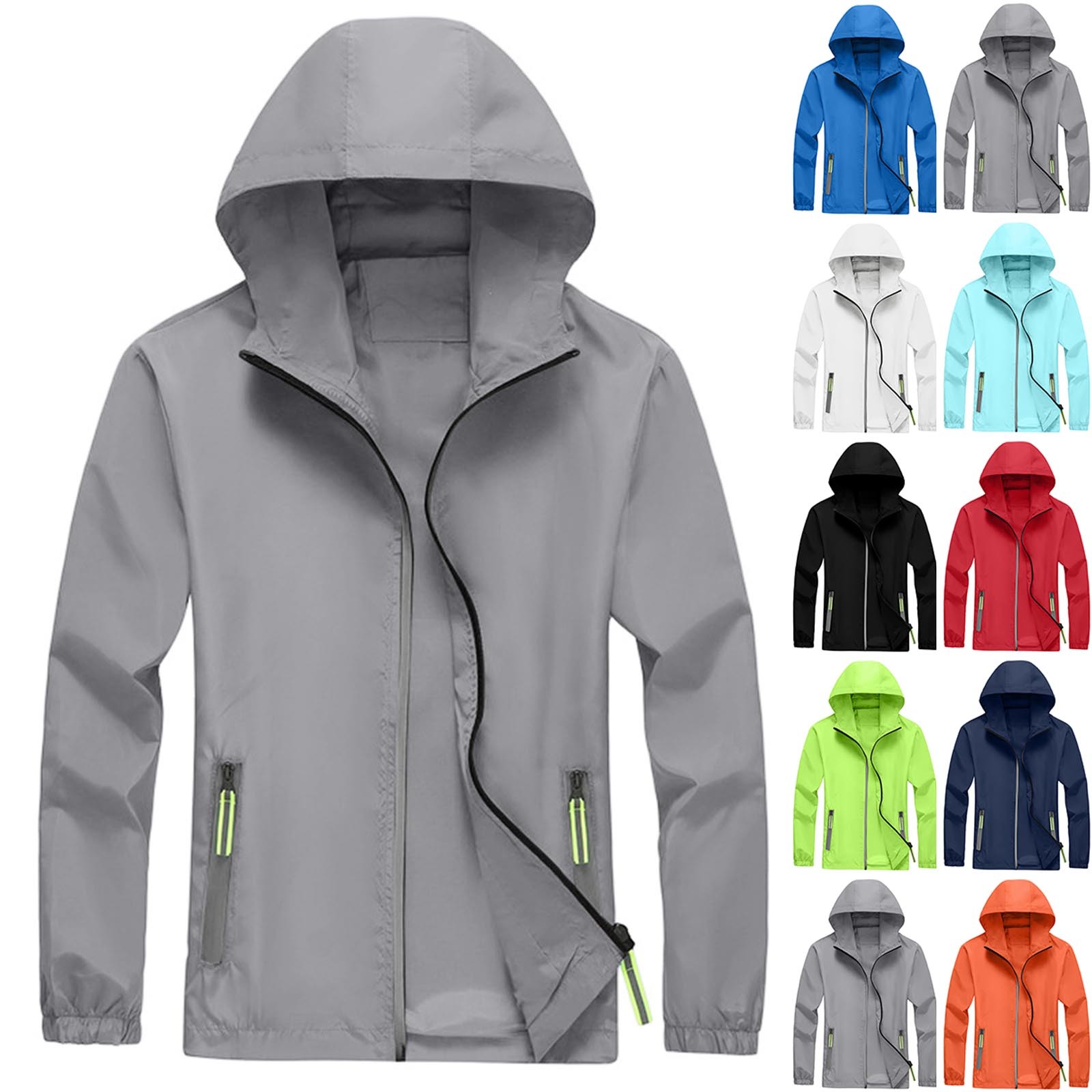 メンズ冬用軽量無地アウトドアルーズフィット大型日焼け止め服防 - Winter Sun Clothing のレビューと価格
