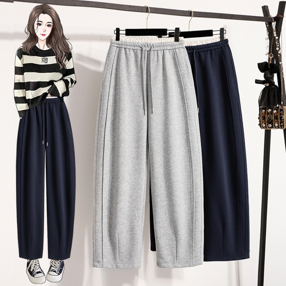 カジュアルハイウエストスプライスストレートチューブフルレング - Winter Clothing For Plus Size Women のレビューと価格