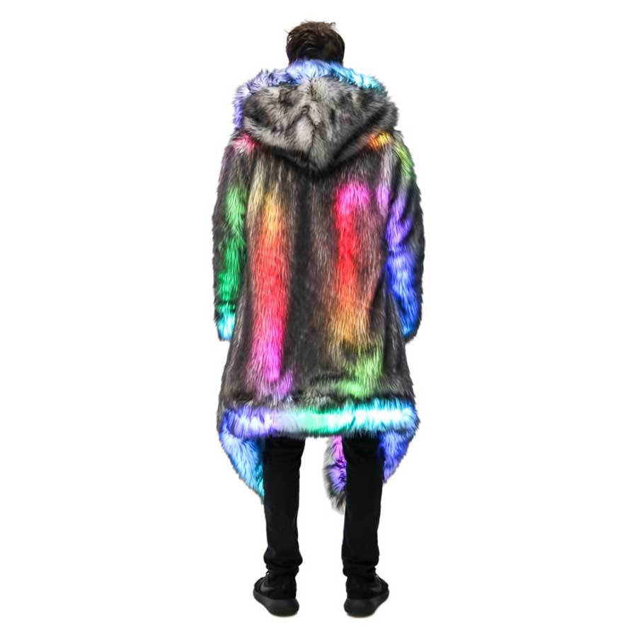 フェイクファーコート男性フード付きアウター快適な厚い冬暖かい - Winter Clothing Matching のレビューと価格