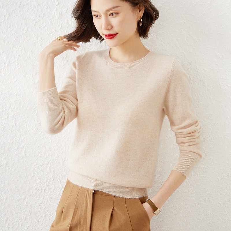 レディース冬用ラウンドネックスリムフィット無地リブセーター、 - Winter Clothing Sale Women のレビューと価格