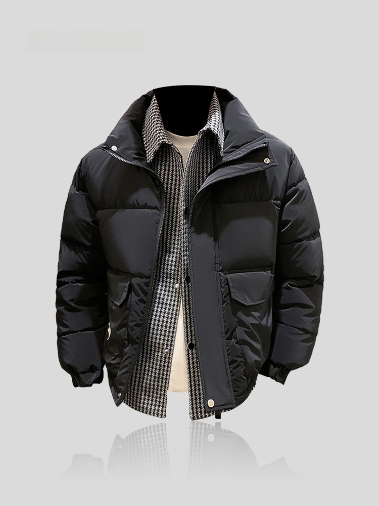 厚みのあるダウンコットンジャケットメンズカジュアルパッチワー - Winter Sun Clothing のレビューと価格