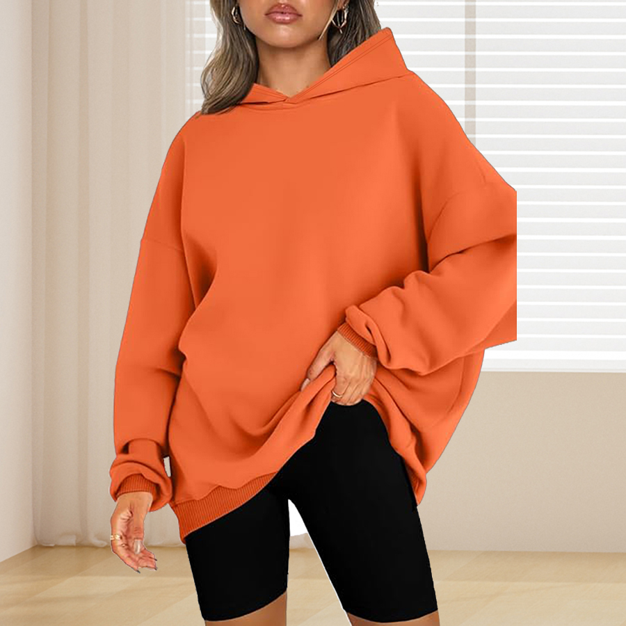 プラスサイズのベーシックソリッドカラーパーカー、カジュアルシ - Winter Clothing For Plus Size Women のレビューと価格