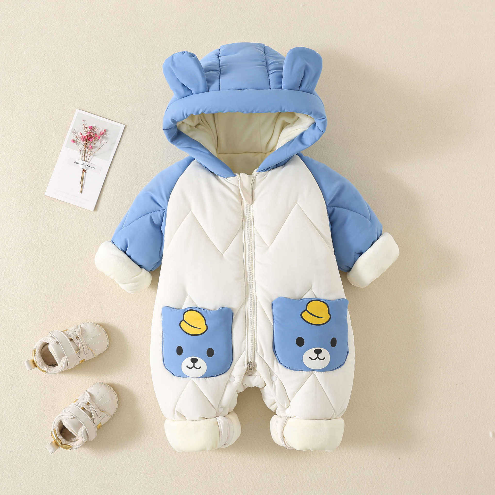 冬用ベビーアウターウェア、ファー裏地付き暖かい幼児用ロンパー - Winter Clothing For Toddlers のレビューと価格