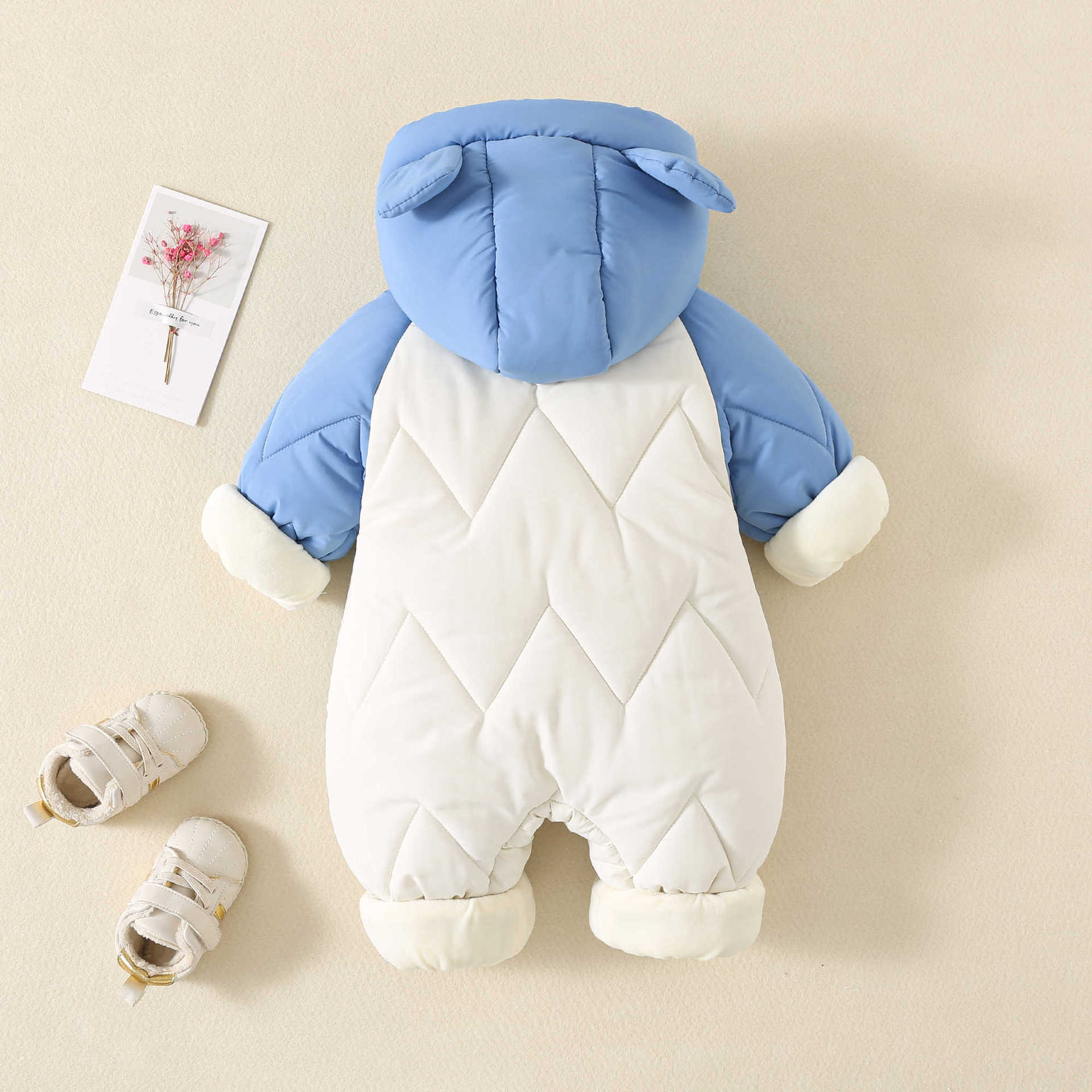 冬用ベビーアウターウェア、ファー裏地付き暖かい幼児用ロンパー - Winter Clothing For Toddlers のレビューと価格