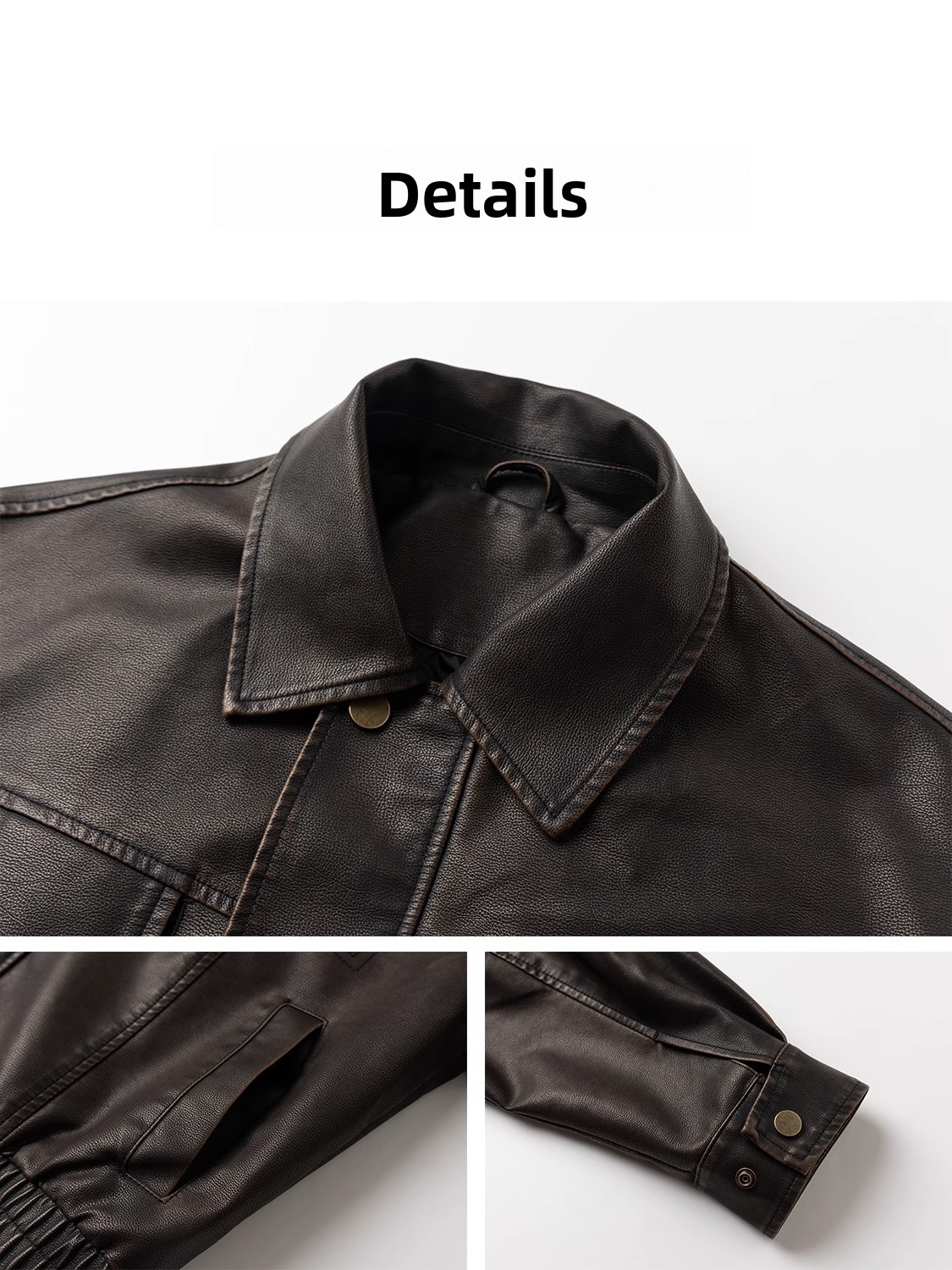 トレンドのルーズフィットメンズレザージャケット、アメリカンレ - Winter Sun Clothing のレビューと価格