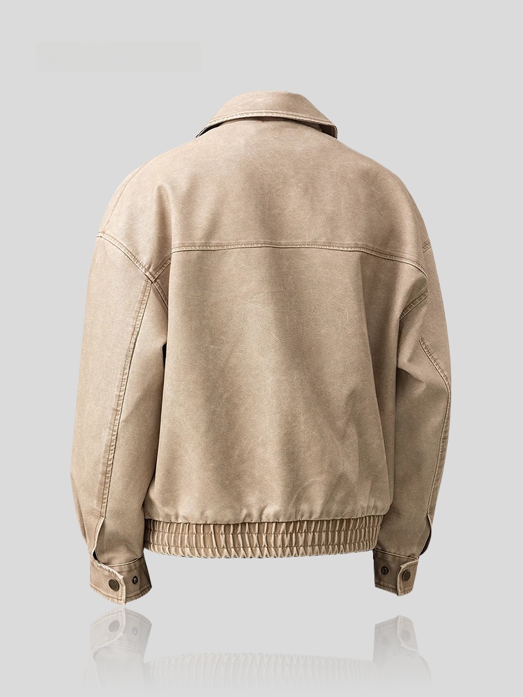 トレンドのルーズフィットメンズレザージャケット、アメリカンレ - Winter Sun Clothing のレビューと価格