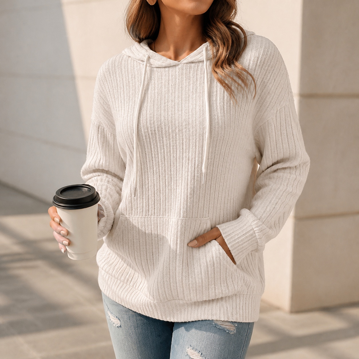 レディース冬物セール レディースセーター パーカー ドロップ - Winter Clothing Sale Women のレビューと価格