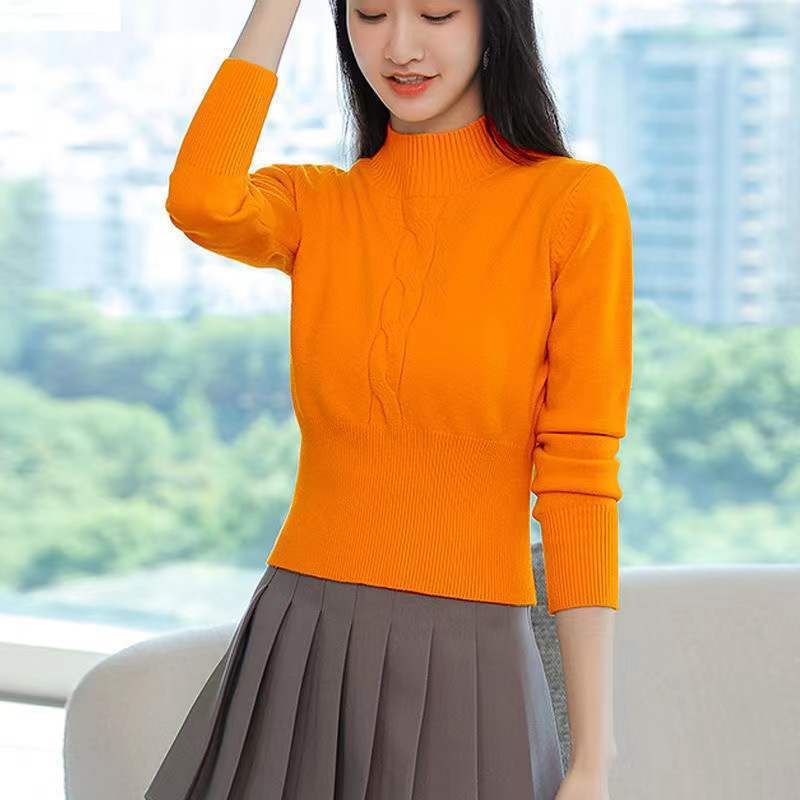 ファッションスタンドカラー韓国風無地ブラウスレディース服春新 - Winter Clothing Matching のレビューと価格