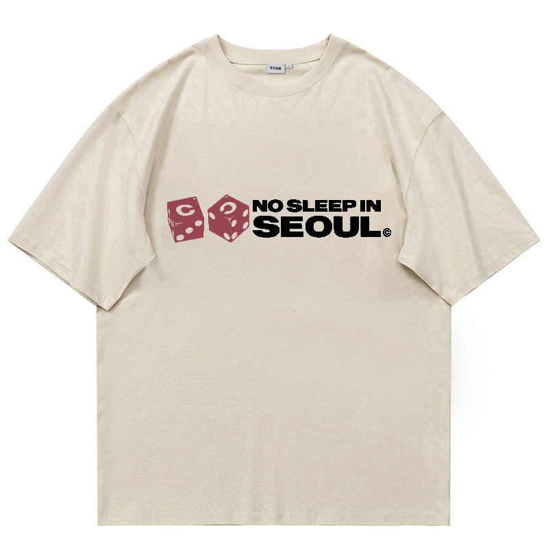 男性用レタリングプリントの特大コットンTシャツ,半袖原宿スト - Winter Clothing Aesthetic のレビューと価格