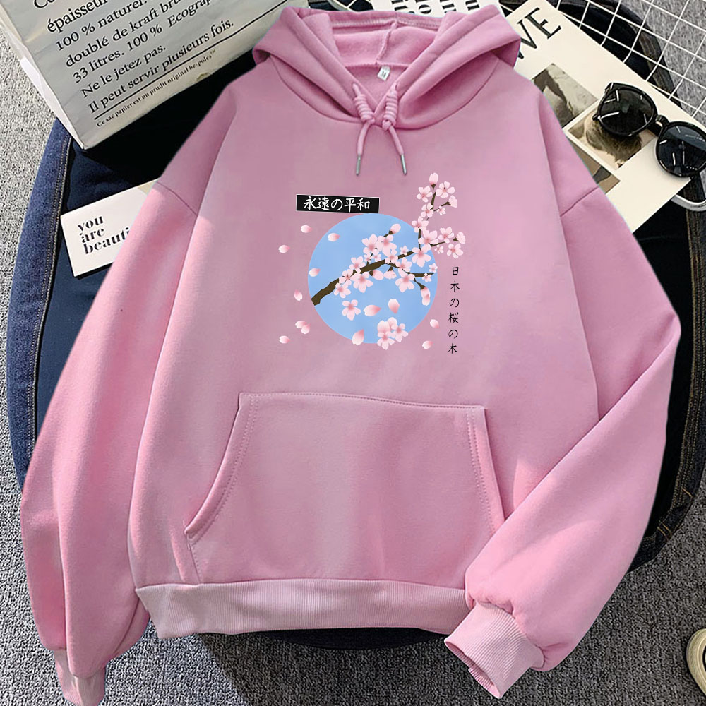 日本の桜のグラフィックパーカー男性と女性のための快適なスウェ - Winter Clothing Yellowknife のレビューと価格