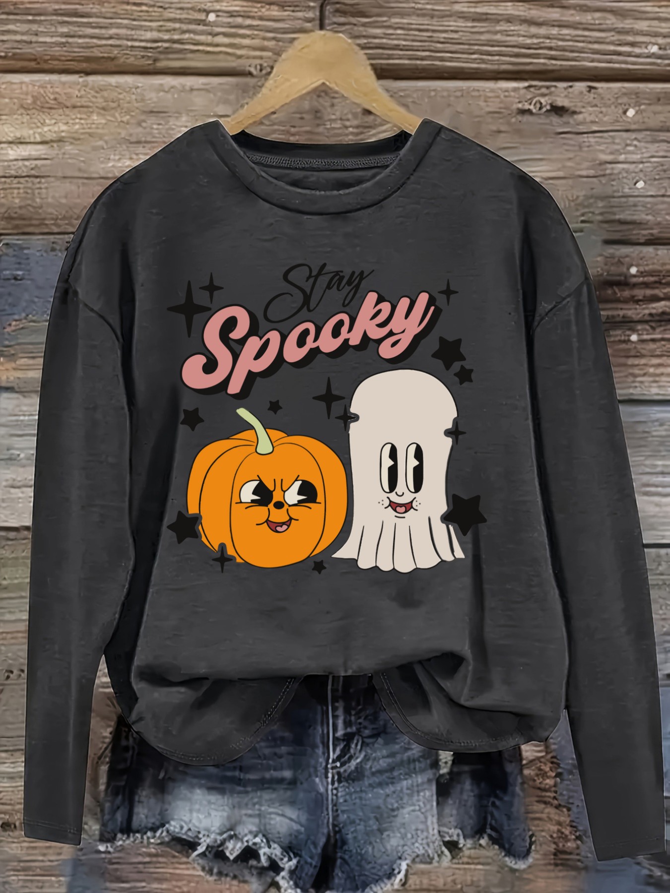 レディースカジュアル長袖クルーネックTシャツ、スティーカイ・ - Winter Clothing Usa のレビューと価格
