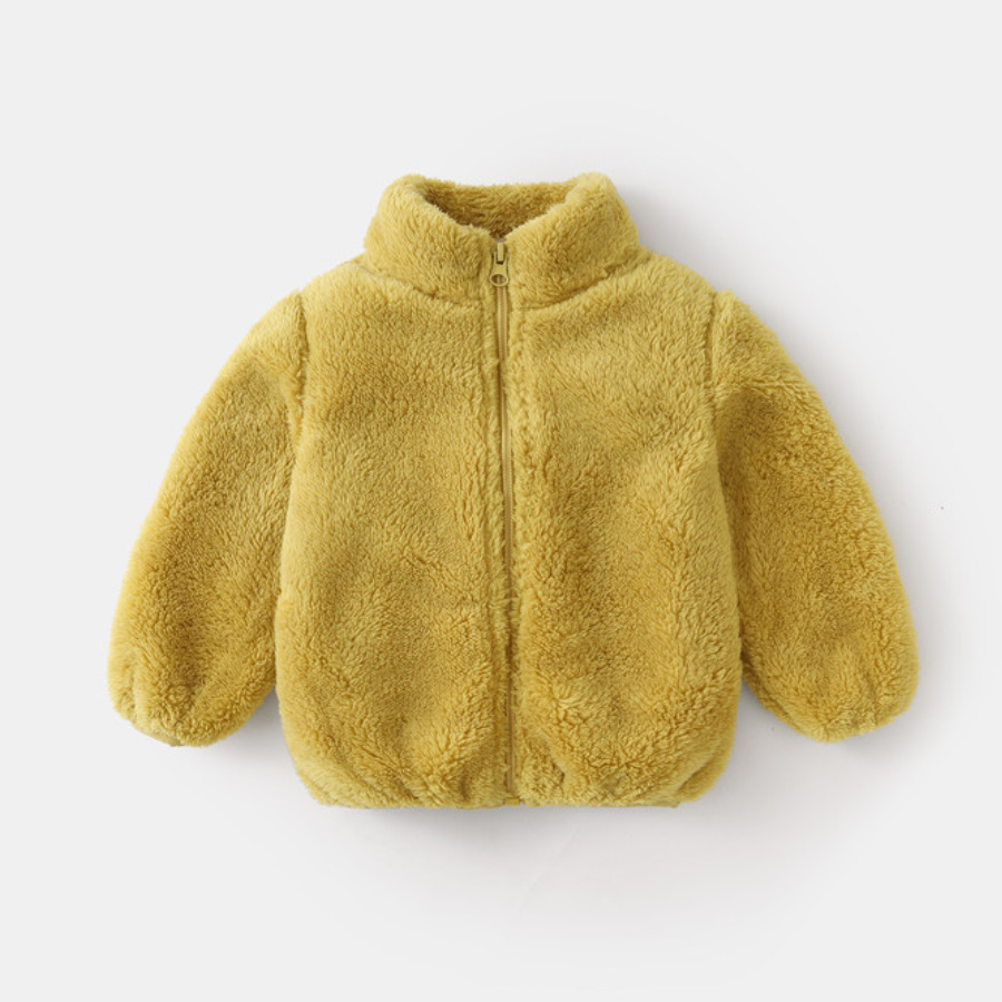 ファッション子供男の子無地ぬいぐるみコート秋冬暖かい赤ちゃん - Winter Clothing For Toddlers のレビューと価格