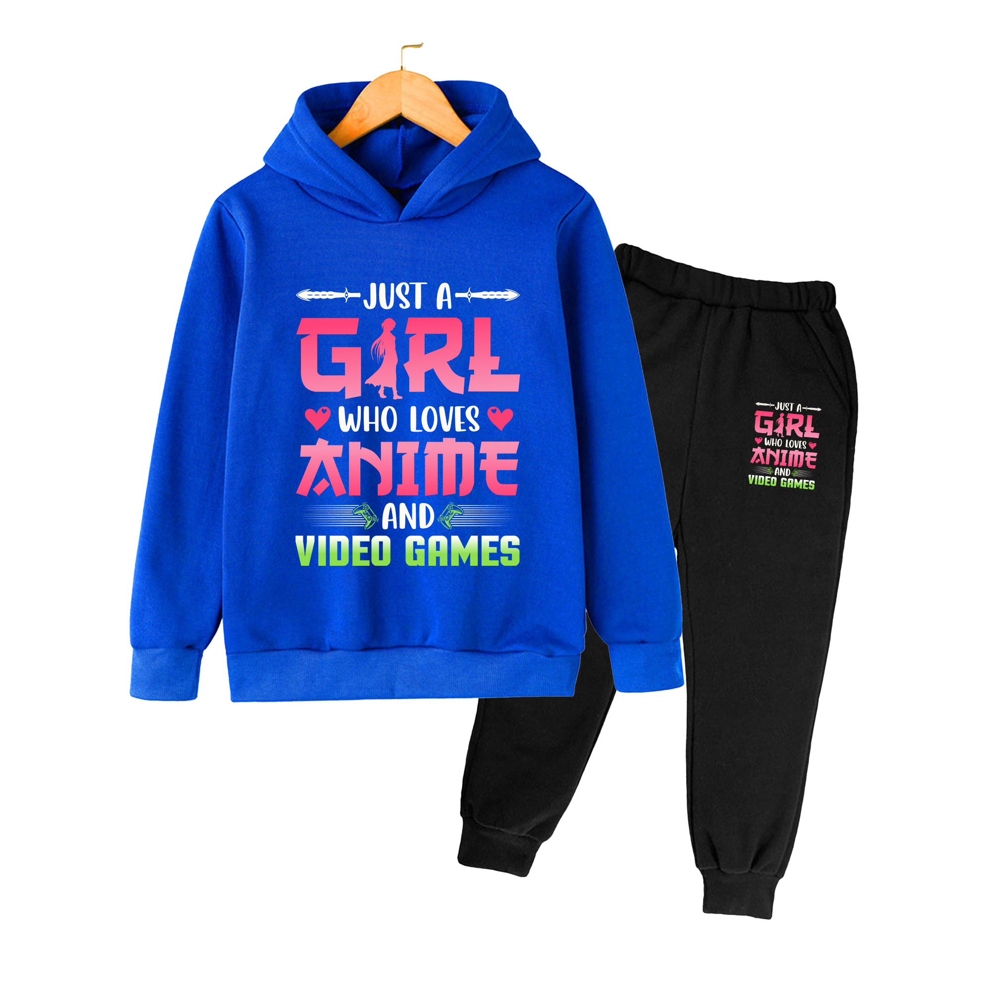 キッズアニメ＆ビデオゲームプリントのフーディーとジョガーパン - Winter Clothing Video のレビューと価格
