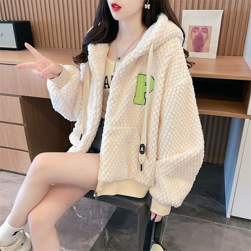 秋と冬のパーカートレーナー女性のための厚いプロモーション韓国 - Winter Clothing Drawing のレビューと価格