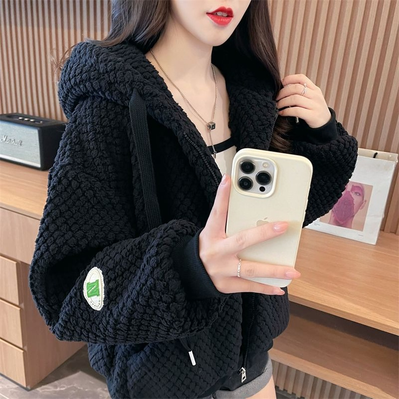 秋と冬のパーカートレーナー女性のための厚いプロモーション韓国 - Winter Clothing Drawing のレビューと価格