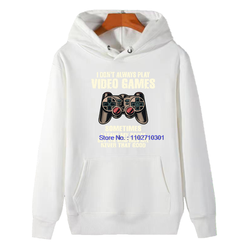 冬用厚手パーカー「私は必ずしもビデオゲームをプレイしない」面 - Winter Clothing Video のレビューと価格