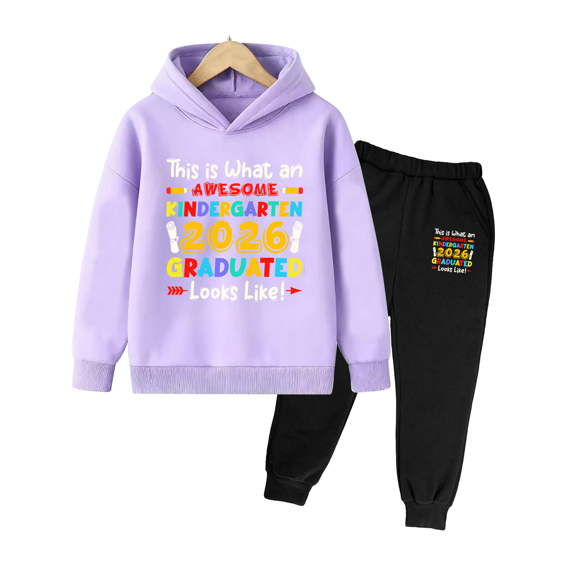 子供用卒業式パーカー＆パンツセット、2026年幼稚園卒業記念 - Winter Clothing Kindergarten のレビューと価格