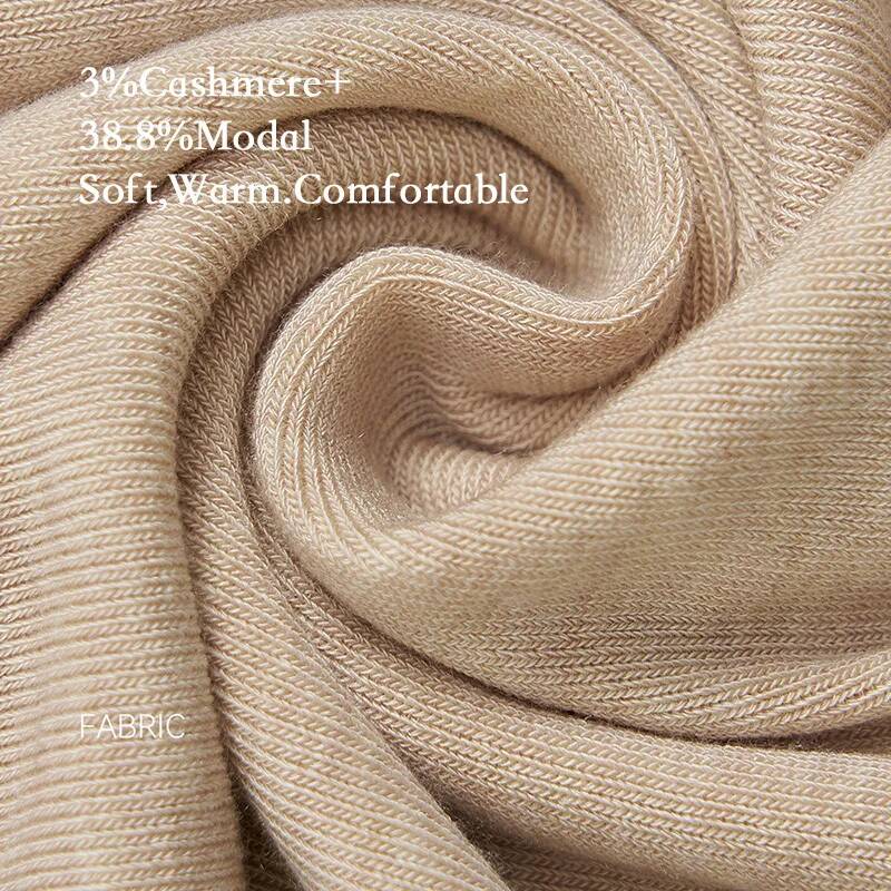 レディースカシミヤ混紡長袖トップス 秋冬用 ソフトモーダルス - Winter Clothing For Women のレビューと価格